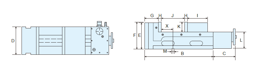 MVS-Pneumatic MC Precision Angle-Fixed Vise 